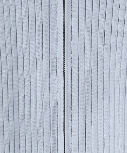 LOWRYS FARM（ローリーズファーム）の「ＷＺＩＰリブカーディガンＬＳ  583233（カーディガン/ボレロ・レディース・ブラック/ブルー/レッド/アイボリー・LONG/SHORT）」の7枚目の写真