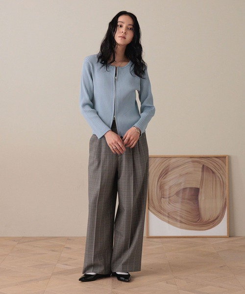 セール】WZIPリブカーディガンLS 583233（カーディガン/ボレロ