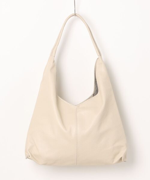 andrea cardone(アンドレアカルドネ)の「【ANDREA CARDONE】シュリンクレザーショルダーバッグ(Q56390)(ショルダーバッグ・レディース・ブラック/グレイッシュベージュ/オフホワイト・ALL)」の15枚目の写真