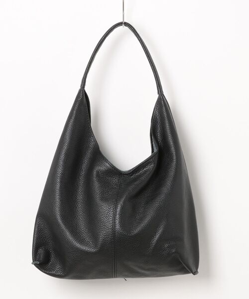 andrea cardone(アンドレアカルドネ)の「【ANDREA CARDONE】シュリンクレザーショルダーバッグ(Q56390)(ショルダーバッグ・レディース・ブラック/グレイッシュベージュ/オフホワイト・ALL)」の5枚目の写真