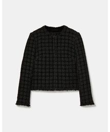 kate spade new york（ケイトスペード ニューヨーク）の「ツイード ジャケット（ノーカラージャケット）」