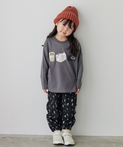 aBity select(アビティセレクト)の「【aBity select./アビティセレクト】迷彩・小花柄カーゴロングパンツ(カーゴパンツ・キッズ・ブラック/カモフラージュ・90/100/110/120)」の10枚目の写真