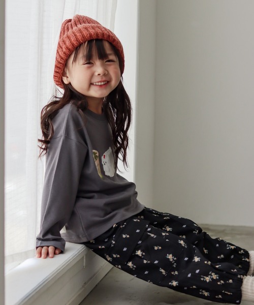 aBity select(アビティセレクト)の「【aBity select./アビティセレクト】迷彩・小花柄カーゴロングパンツ(カーゴパンツ・キッズ・ブラック/カモフラージュ・90/100/110/120)」の11枚目の写真