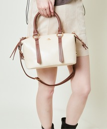 GORGE（ゴージ）の「《高見えレザー風×万能サイズ》エレガンス2WAYボストンバッグ ショルダー・ハンド両用◎（ボストンバッグ）」