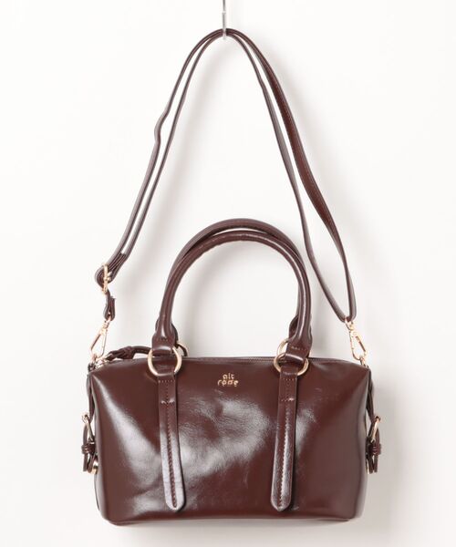 セール】《高見えレザー風×万能サイズ》エレガンス2WAYボストンバッグ