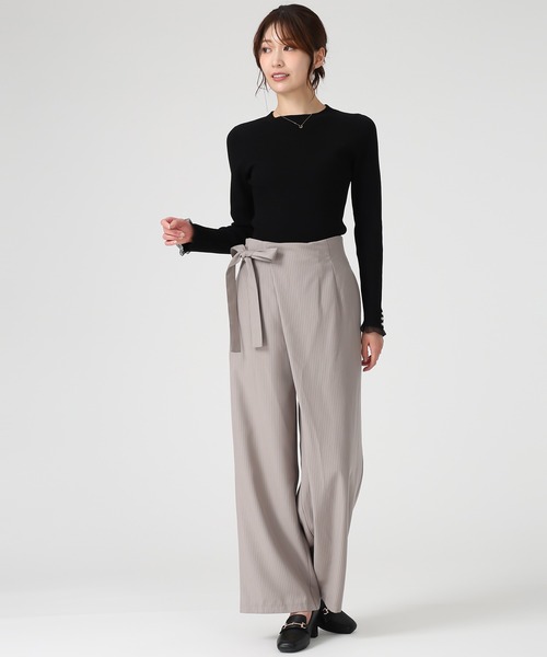 2025秋冬新作 ラップリボンパンツ（その他パンツ）｜MISCH MASCH