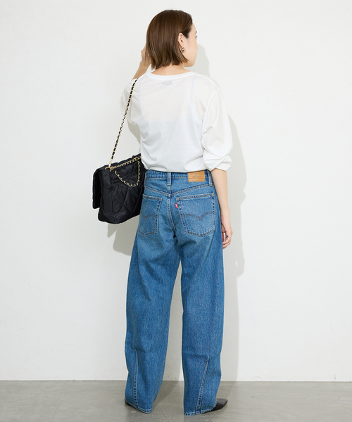 SLOBE IENA(スローブイエナ)の「La Hutte/ラ ユット SLOBE別注 ロンTEE(Tシャツ/カットソー・レディース・ホワイト×ホワイト/ホワイト/ホワイト系その他・FREE)」の6枚目の写真