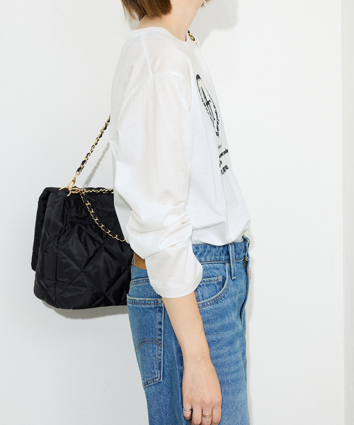 SLOBE IENA(スローブイエナ)の「La Hutte/ラ ユット SLOBE別注 ロンTEE(Tシャツ/カットソー・レディース・ホワイト×ホワイト/ホワイト/ホワイト系その他・FREE)」の8枚目の写真