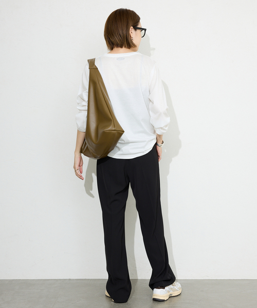 SLOBE IENA(スローブイエナ)の「La Hutte/ラ ユット SLOBE別注 ロンTEE(Tシャツ/カットソー・レディース・ホワイト×ホワイト/ホワイト/ホワイト系その他・FREE)」の14枚目の写真