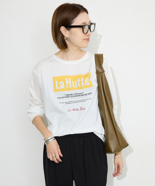 SLOBE IENA(スローブイエナ)の「La Hutte/ラ ユット SLOBE別注 ロンTEE(Tシャツ/カットソー・レディース・ホワイト×ホワイト/ホワイト/ホワイト系その他・FREE)」の15枚目の写真