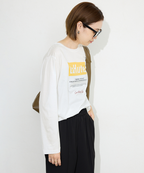 SLOBE IENA(スローブイエナ)の「La Hutte/ラ ユット SLOBE別注 ロンTEE(Tシャツ/カットソー・レディース・ホワイト×ホワイト/ホワイト/ホワイト系その他・FREE)」の16枚目の写真