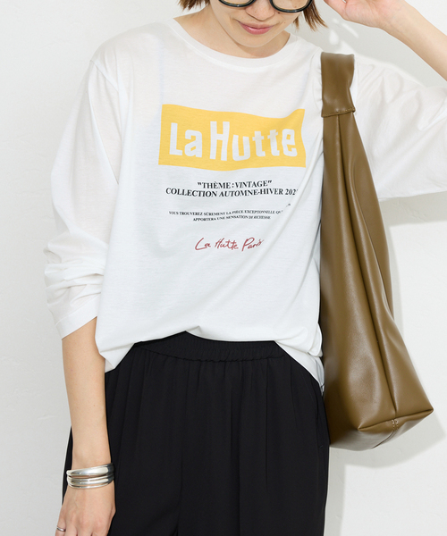 SLOBE IENA(スローブイエナ)の「La Hutte/ラ ユット SLOBE別注 ロンTEE(Tシャツ/カットソー・レディース・ホワイト×ホワイト/ホワイト/ホワイト系その他・FREE)」の18枚目の写真