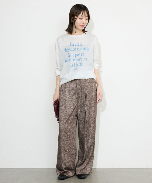 SLOBE IENA(スローブイエナ)の「La Hutte/ラ ユット SLOBE別注 ロンTEE(Tシャツ/カットソー・レディース・ホワイト×ホワイト/ホワイト/ホワイト系その他・FREE)」の19枚目の写真