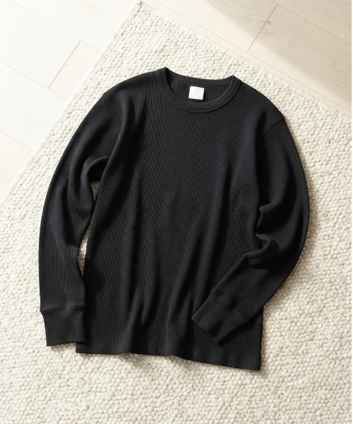 JEMORGAN(ジェーイーモーガン)の「【JEMORGAN / ジェーイーモーガン】綿100% フライス ロングスリーブTシャツ / ベーシック 無地 クルーネック ロンT(パック入り)(Tシャツ/カットソー・メンズ・チャコールグレー/ブラック/ホワイト/杢グレー・X-LARGE/LARGE/MEDIUM)」の3枚目の写真