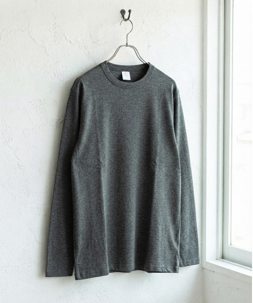 JEMORGAN(ジェーイーモーガン)の「【JEMORGAN / ジェーイーモーガン】綿100% フライス ロングスリーブTシャツ / ベーシック 無地 クルーネック ロンT(パック入り)(Tシャツ/カットソー・メンズ・チャコールグレー/ブラック/ホワイト/杢グレー・X-LARGE/LARGE/MEDIUM)」の16枚目の写真