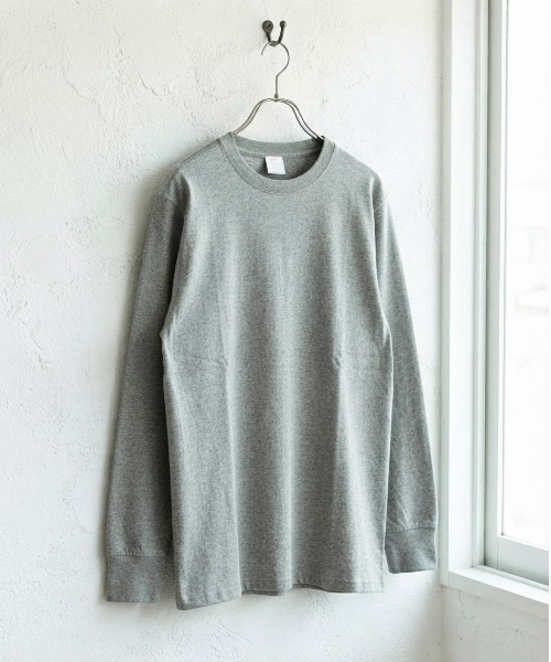 JEMORGAN(ジェーイーモーガン)の「【JEMORGAN / ジェーイーモーガン】綿100% フライス ロングスリーブTシャツ / ベーシック 無地 クルーネック ロンT(パック入り)(Tシャツ/カットソー・メンズ・チャコールグレー/ブラック/ホワイト/杢グレー・X-LARGE/LARGE/MEDIUM)」の17枚目の写真