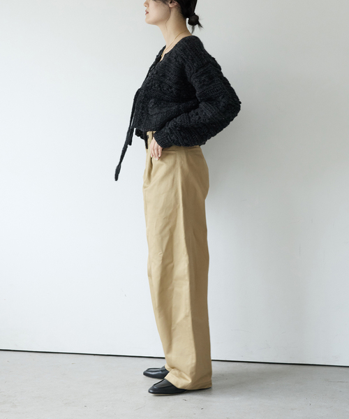 IENA LA BOUCLE（イエナラブークル）の「IENA LA BOUCLE ハイカウントツイルバレルパンツ（その他パンツ・レディース・ベージュ/グリーン・34/36/38/40）」の15枚目の写真