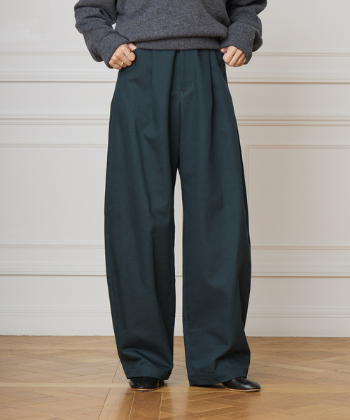 IENA LA BOUCLE（イエナラブークル）の「IENA LA BOUCLE ハイカウントツイルバレルパンツ（その他パンツ・レディース・ベージュ/グリーン・34/36/38/40）」の18枚目の写真