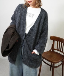 アルパカ風カーディガン