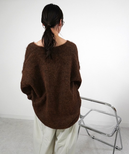 gossara(ゴサラ)の「アルパカ風カーディガン(カーディガン/ボレロ・レディース・チャコール/ブラウン/ライトベージュ/グレイッシュベージュ・FREE)」の20枚目の写真