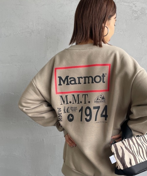 MARMOT（マーモット）の「[Marmot/マーモット] 別注 ヒストリーロゴ バックプリントスウェット（スウェット・レディース・グレー/ベージュ・M/S/XL/L）」の13枚目の写真