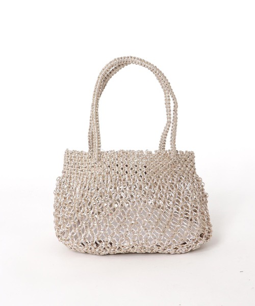 The Bagmati（ザバグマティ）の「メタリックメッシュBAG【バグマティ/BAGMATI】（ハンドバッグ・レディース・シルバー・フリー）」の2枚目の写真
