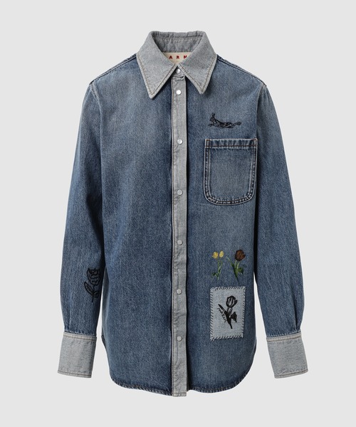 MARNI STONEWASHED デニムシャツ 46 デニムジャケット マルニ MARNI - STONE WASHED ORGANIC BLUE DENIM / デニムシャツ