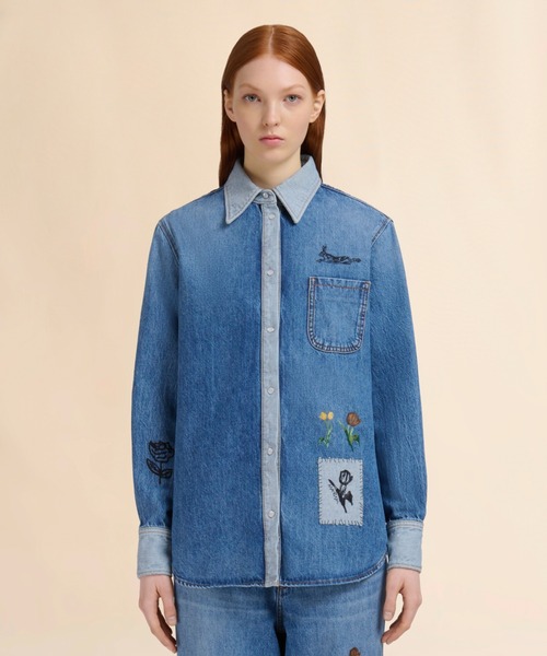専用 25ss Marni トロンプルイユ デニムシャツ 25ss Marni トロンプルイユ デニムシャツ