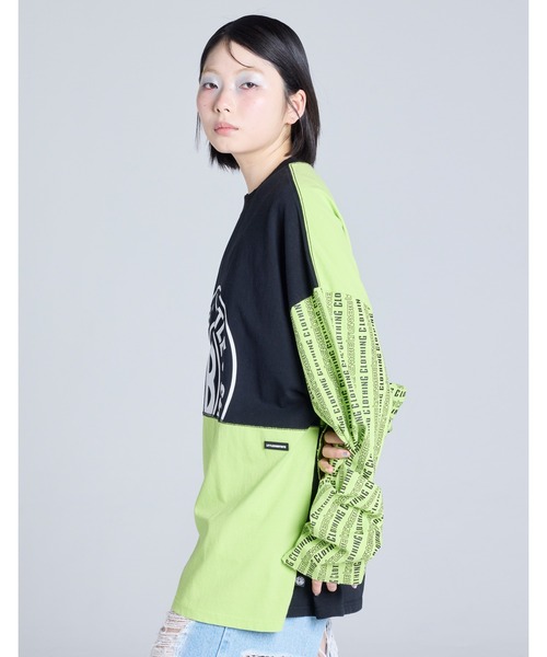 Little sunny bite(リトルサニーバイト)の「《Little Sunny Bite》LSB logo long tee(Tシャツ/カットソー・レディース・ブラック/ピンク/ホワイト・MEDIUM/SMALL)」の15枚目の写真
