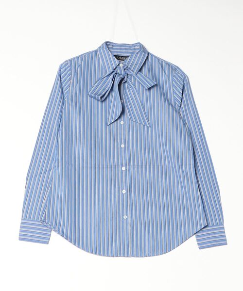 セール】クラシック フィット ストライプド タイネック シャツ（シャツ