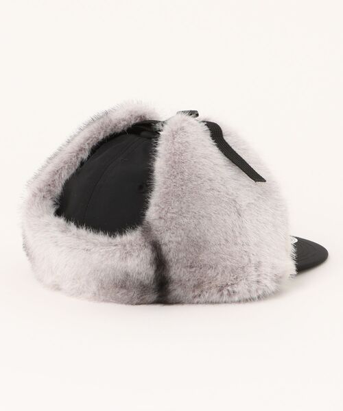 THRASHER（スラッシャー）の「THRASHER/スラッシャー キッズ キャップ 帽子 フライトキャップ パイロットキャップ ドッグイヤー 撥水 25TH-C50K（キャップ・キッズ・ブラック/ベージュ・YOUTH）」の3枚目の写真