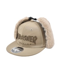 THRASHER（スラッシャー）の「THRASHER/スラッシャー キッズ キャップ 帽子 フライトキャップ パイロットキャップ ドッグイヤー 撥水 25TH-C50K（キャップ）」