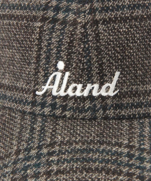 ALAND（エーランド）の「ALAND／チェックキャップ（キャップ・レディース・チャコール/ブラウン・FREE）」の6枚目の写真
