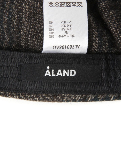 ALAND（エーランド）の「ALAND／チェックキャップ（キャップ・レディース・チャコール/ブラウン・FREE）」の9枚目の写真