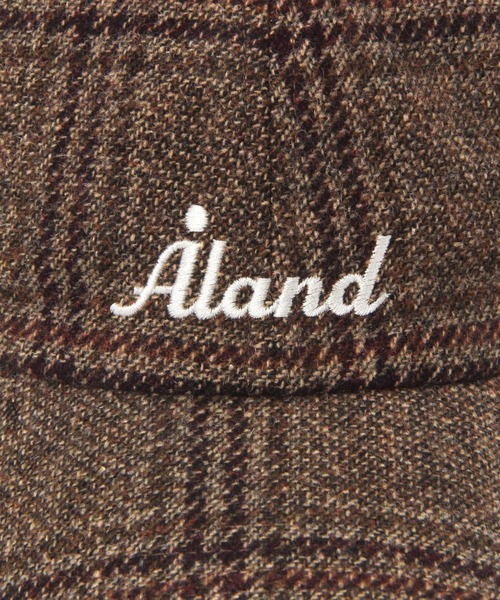 ALAND（エーランド）の「ALAND／チェックキャップ（キャップ・レディース・チャコール/ブラウン・FREE）」の3枚目の写真