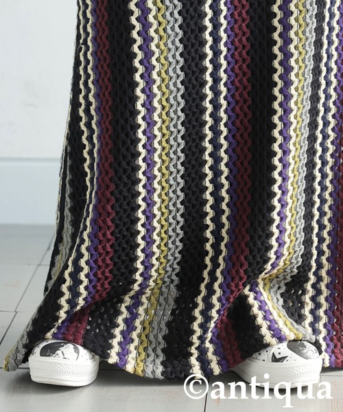 antiqua(アンティカ)の「ストライプ ミックス柄スカート(スカート・レディース・マルチ・ONESIZE)」の13枚目の写真