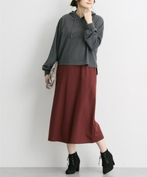 QUNTSTYLE（キュントスタイル）の「【マタニティウエア・授乳服】パーカードッキング マタニティ長袖ワンピース（産前・産後）（マタニティウェア/グッズ・レディース）」
