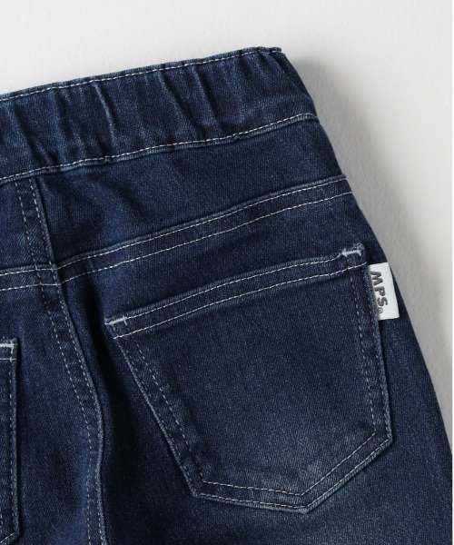 MPS（エムピーエス）の「【MPS】タイトストレートパンツ ストレッチ / ウエストゴム（デニムパンツ・キッズ・ダークインディゴブルー/ブラック・110/120）」の4枚目の写真