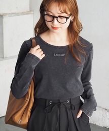 tiptop（ティップトップ）の「硫化染めギャザーロゴロンT（Tシャツ/カットソー）」