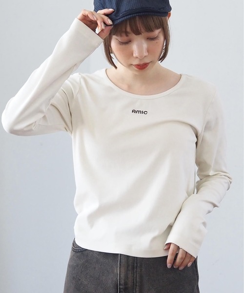 tiptop(ティップトップ)の「硫化染めギャザーロゴロンT(Tシャツ/カットソー・レディース・ブラウン/アイボリー/ブラック/ブラック系その他/ホワイト系その他・FREE)」の9枚目の写真