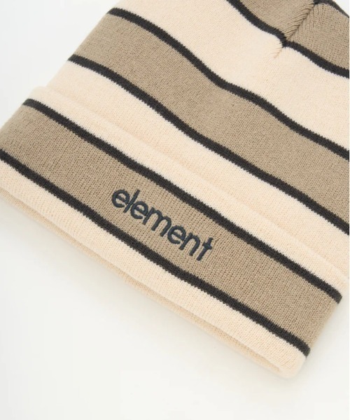 ELEMENT（エレメント）の「ELEMENT/エレメント ビーニー MID LOWCASE BEANIE STRIPE BF022-980（ニットキャップ/ビーニー・メンズ・ブラウン系その他/ベージュ系その他・FREE）」の6枚目の写真