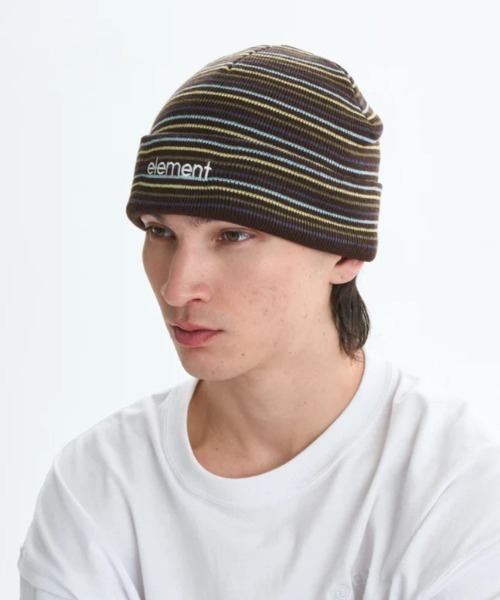 ELEMENT（エレメント）の「ELEMENT/エレメント ビーニー MID LOWCASE BEANIE STRIPE BF022-980（ニットキャップ/ビーニー・メンズ・ブラウン系その他/ベージュ系その他・FREE）」の11枚目の写真