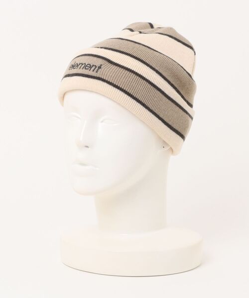 ELEMENT（エレメント）の「ELEMENT/エレメント ビーニー MID LOWCASE BEANIE STRIPE BF022-980（ニットキャップ/ビーニー・メンズ・ブラウン系その他/ベージュ系その他・FREE）」の9枚目の写真