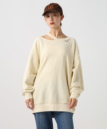 BAYFLOW | [デザインスウェット]スリットデザインチュニック(スウェット)