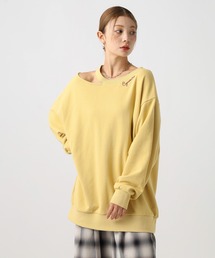 BAYFLOW | [デザインスウェット]スリットデザインチュニック(スウェット)