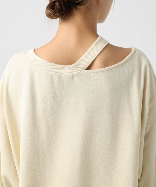 BAYFLOW（ベイフロー）の「[デザインスウェット]スリットデザインチュニック（スウェット・レディース・ネイビー/イエロー/アイボリー・FREE）」の22枚目の写真