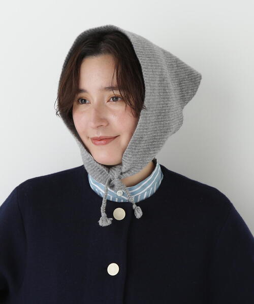 human woman（ヒューマンウーマン）の「◆ウールトライアングルストール（ストール/ショール・レディース・グレー/ブラウン系その他・ﾌﾘ-）」の5枚目の写真