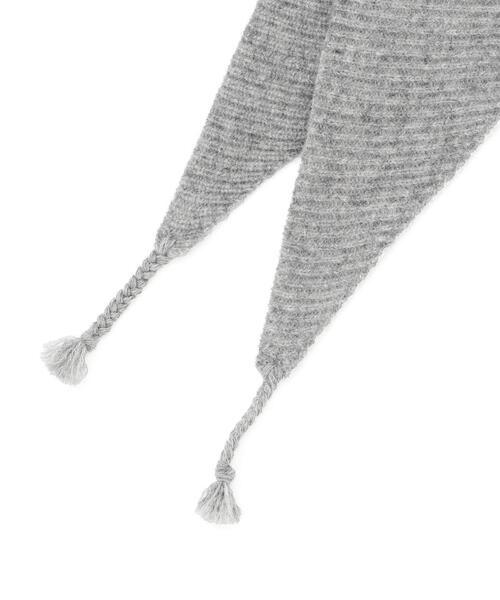 human woman（ヒューマンウーマン）の「◆ウールトライアングルストール（ストール/ショール・レディース・グレー/ブラウン系その他・ﾌﾘ-）」の11枚目の写真