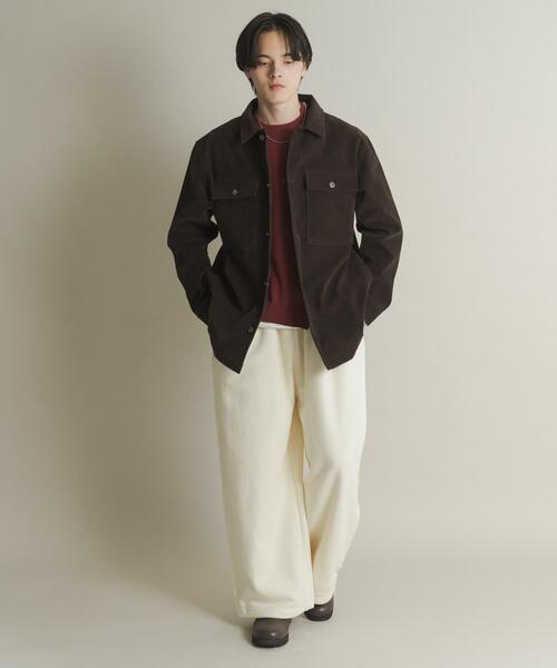 SENSE OF PLACE by URBAN RESEARCH（センスオブプレイスバイアーバンリサーチ）の「スウェットタックワイドパンツ（その他パンツ・メンズ・アイボリー/グレー/ブラック・MEDIUM/LARGE）」の10枚目の写真