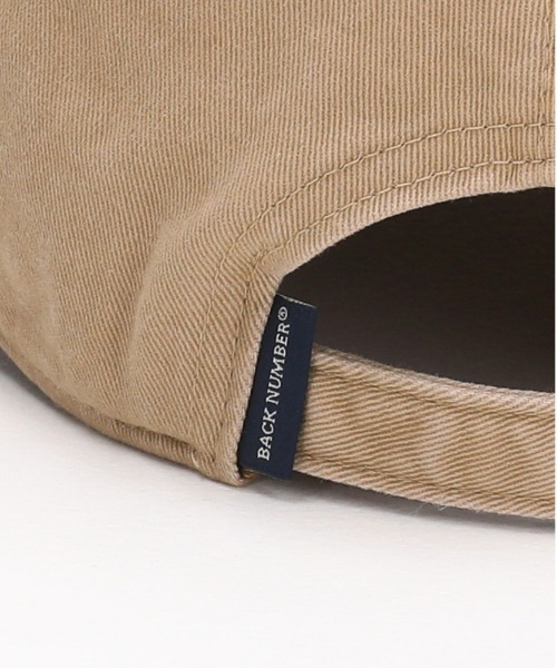 BACK NUMBER(バックナンバー)の「【BACK NUMBER】ピグメントメッセージロゴキャップ(キャップ・メンズ・ブラック/ネイビー/ベージュ/グリーン・フリー)」の15枚目の写真